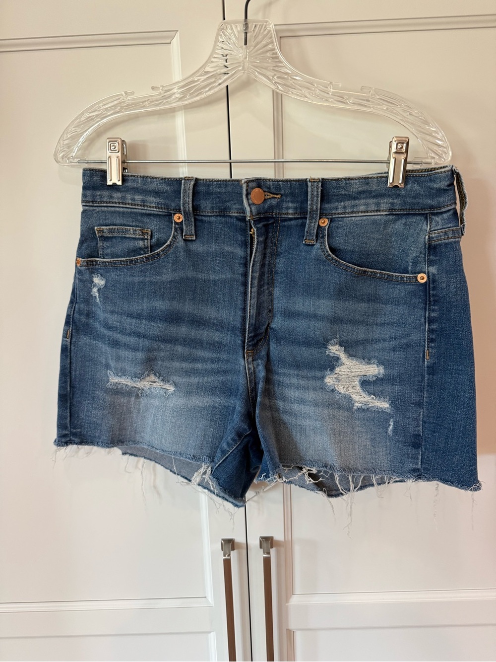 Universal Thread Distressed Blue Denim Jean Shorts